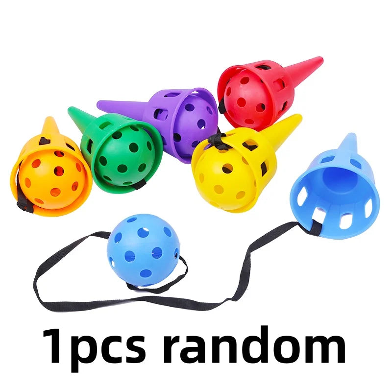 Catch Ball Cone Game Set – Kids Outdoor Throwing & Catching Toy