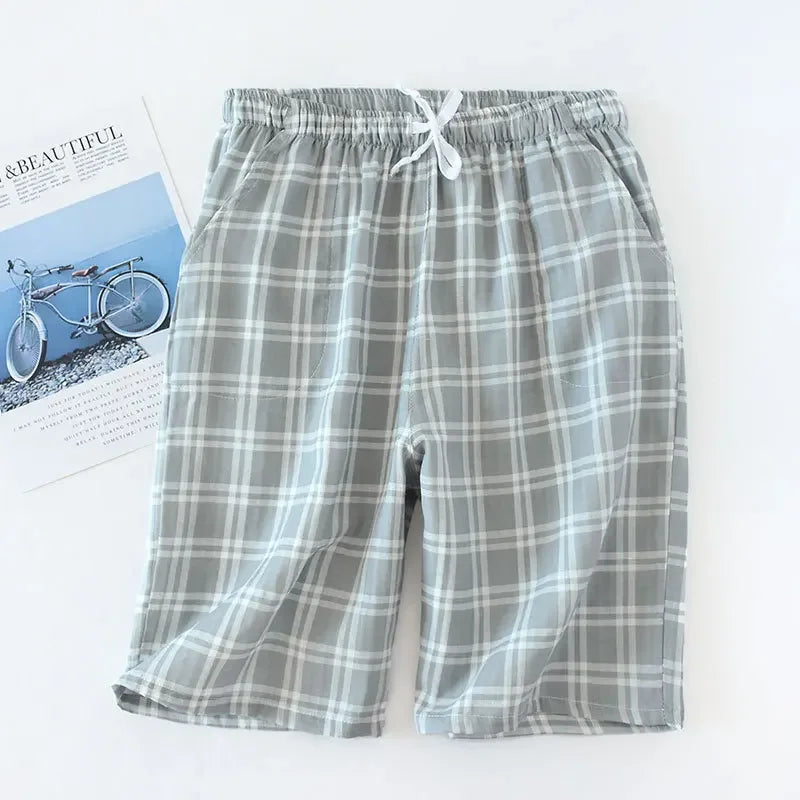 Plaid Cotton Pajama Pants for Men & Women