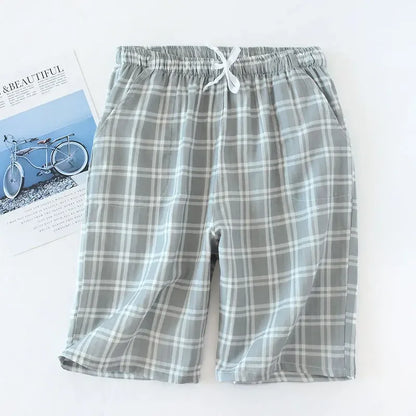 Plaid Cotton Pajama Pants for Men & Women
