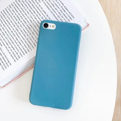 Case Iphone 7 8 Se 2020 2022 Shockproof Tpu Liquid Silicone Protective Phone Back Cover Soft - Soft