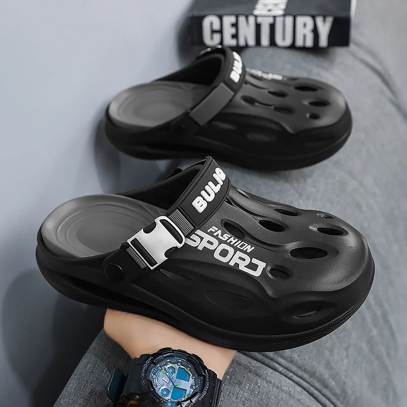Men's Sport Clogs – Non-Slip Soft Beach Shoes for Summer