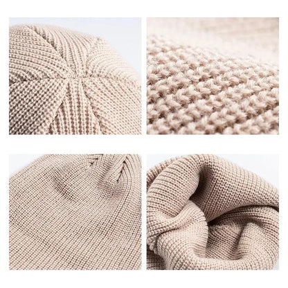 Winter Knit Beanie Hat – Warm Thermal Skull Cap for Men & Women