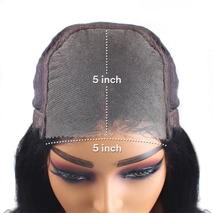 Deep Wave Glueless Wig – Human Hair, Pre-Cut Lace, Ready to Wear