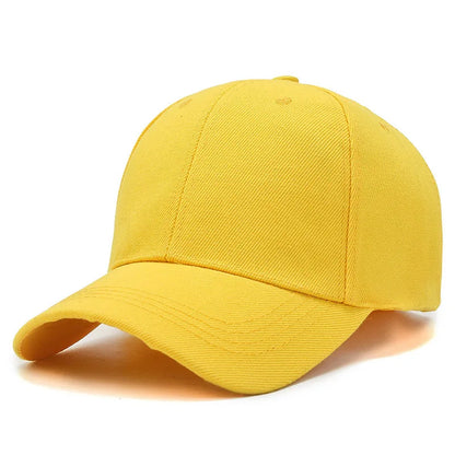 Plain Baseball Cap – Unisex Adjustable Snapback Dad Hat