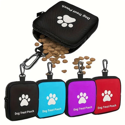 Dog Treat Pouch – Portable Zippered Training Snack Bag