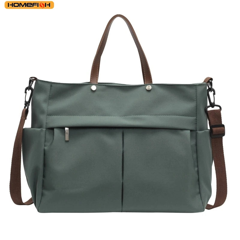 Large Capacity Nylon Tote Bag – Women's Shoulder & Crossbody Handbag