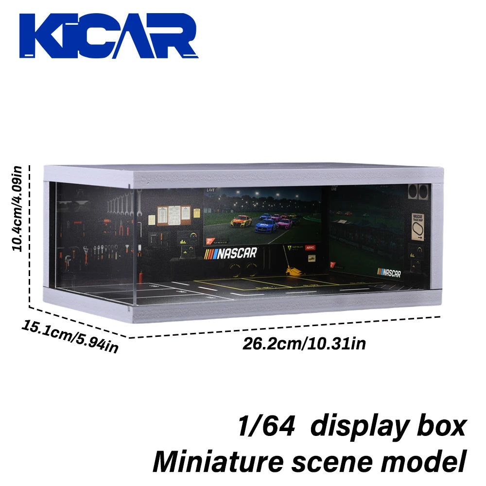 1:64 Scale Parking Garage Scene Model with LED Lights