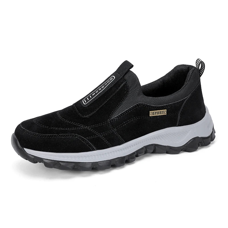 Men's Non-Slip Slip-On Hiking Shoes – Comfortable Outdoor Walking Sneakers