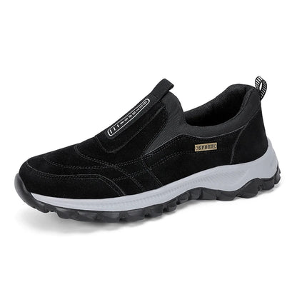 Men's Non-Slip Slip-On Hiking Shoes – Comfortable Outdoor Walking Sneakers