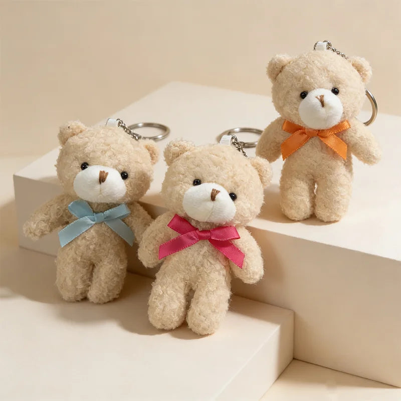 Mini Teddy Bear Plush Bulk Set – Soft Stuffed Bears with Bow