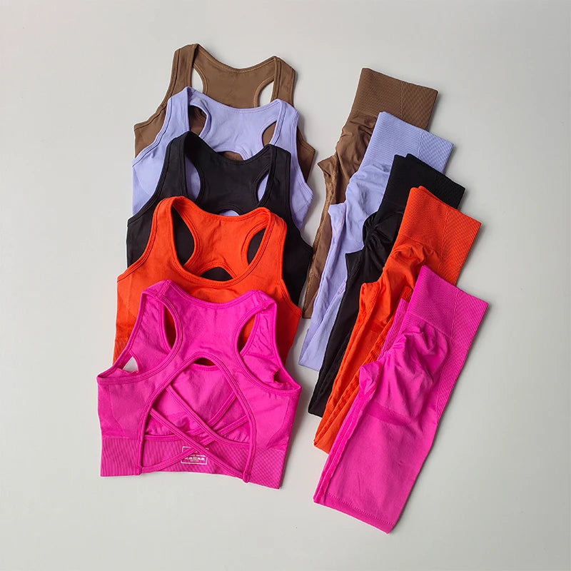 Women's 2-Piece Yoga Set – Sports Bra & High-Waist Leggings