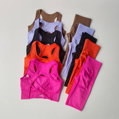Women's 2-Piece Yoga Set – Sports Bra & High-Waist Leggings