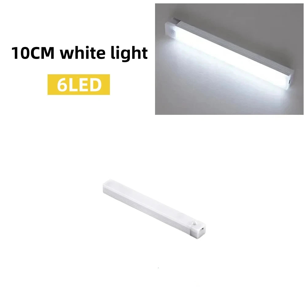 Led Motion Sensor Light Wireless Night Type C Rechargeable Cabinet Wardrobe Lamp Staircase Backlight