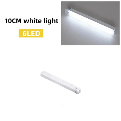 Led Motion Sensor Light Wireless Night Type C Rechargeable Cabinet Wardrobe Lamp Staircase Backlight