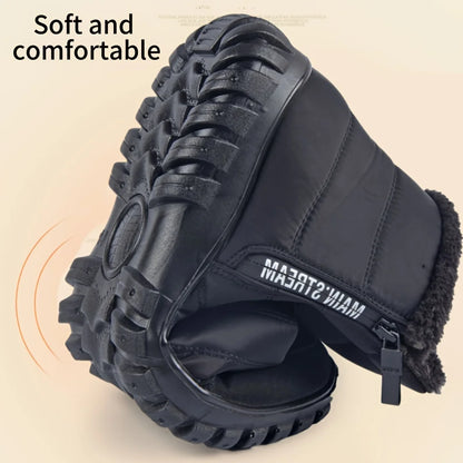 Waterproof Fur-Lined Snow Boots – Unisex Winter Ankle Boots