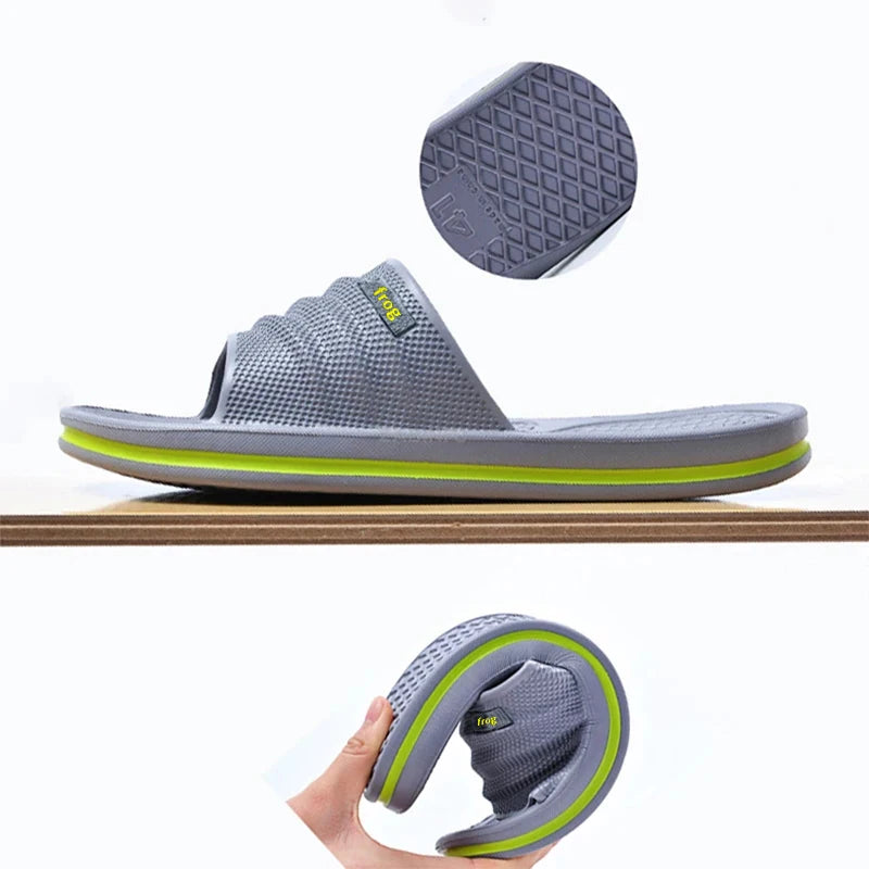 Pmoiste Soft Eva Bathroom Slippers Men Comfortable Designer Light Living Room Shoes Slip-On Not Slip