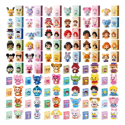 Disney Mini Building Blocks - Cute Character Micro Brick Figure Toy