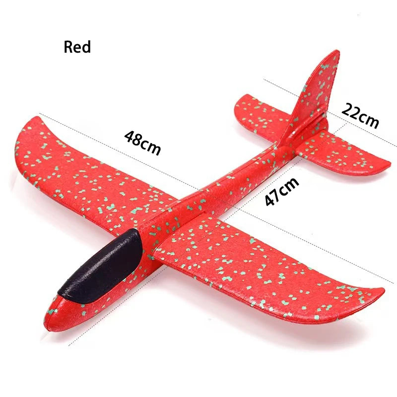 Large Foam Glider Plane Toy for Kids – 48cm Hand Throw Aircraft
