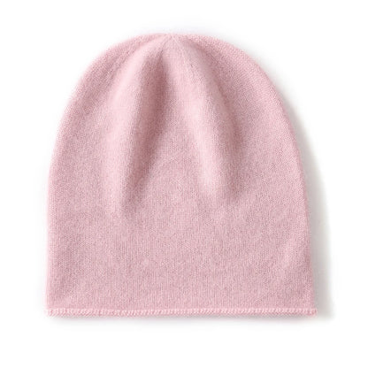 100% Cashmere Knit Beanie – Luxury Winter Hat for Women & Men