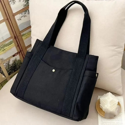 Large Capacity Canvas Tote Bag for Work & Commuting