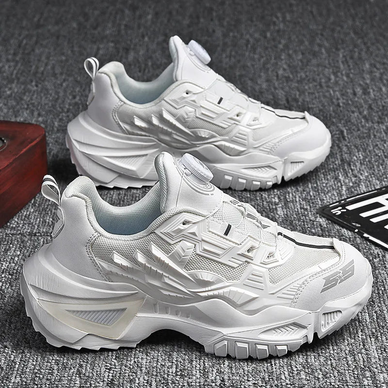Men's Chunky Sneakers – Air Cushion Sole, Breathable Casual Running Shoes