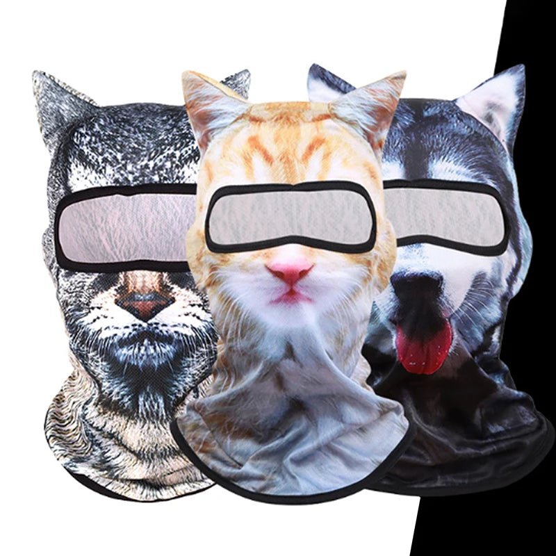 3D Cat Balaclava Full Face Mask with Ears