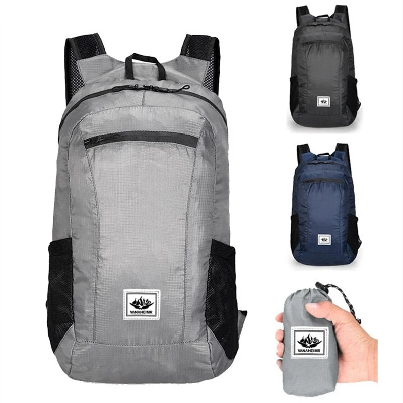 Foldable Hiking Backpack 20L – Lightweight Waterproof Daypack