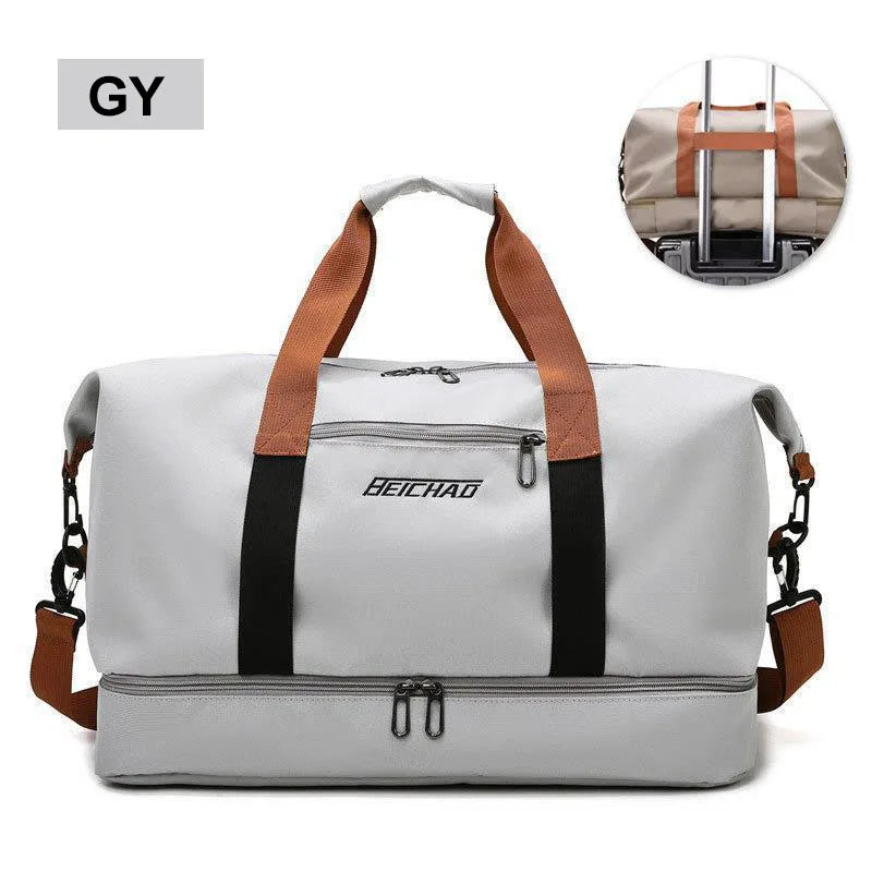 Gym Duffle Bag – Travel & Fitness Weekender with Shoe Compartment