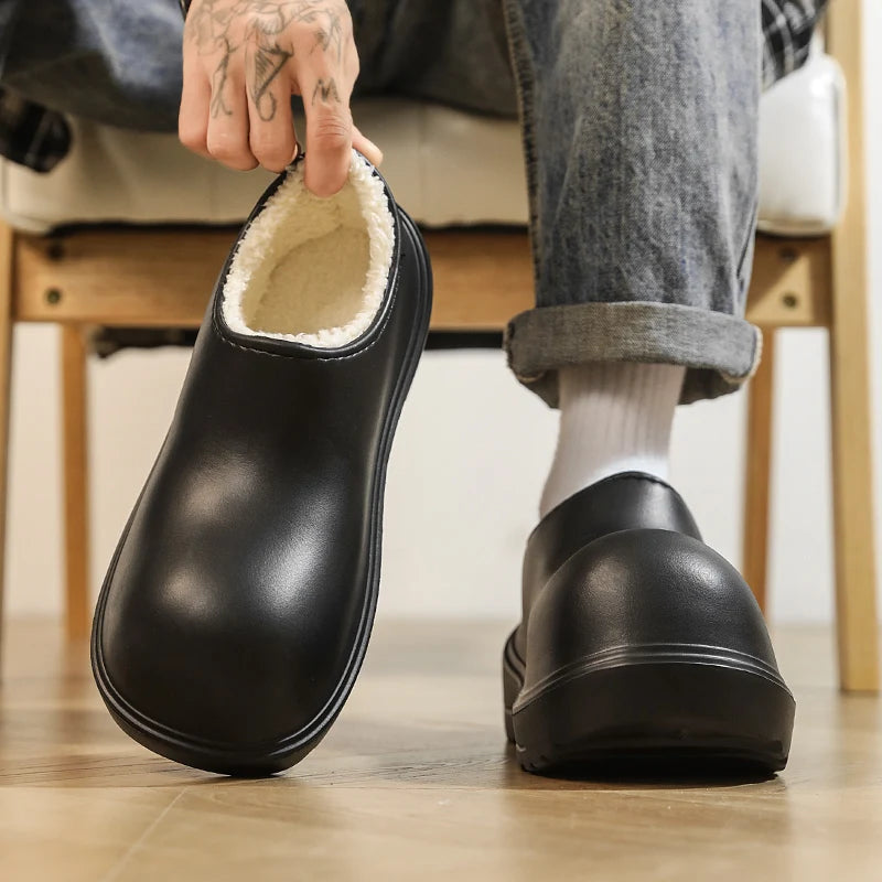 EVA Slip-On Clogs with Fleece Lining – Unisex Waterproof Shoes