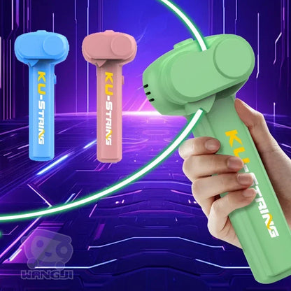 Glow in the Dark String Launcher Toy – Luminous Light-Up Rope Handheld Kids Party Toy