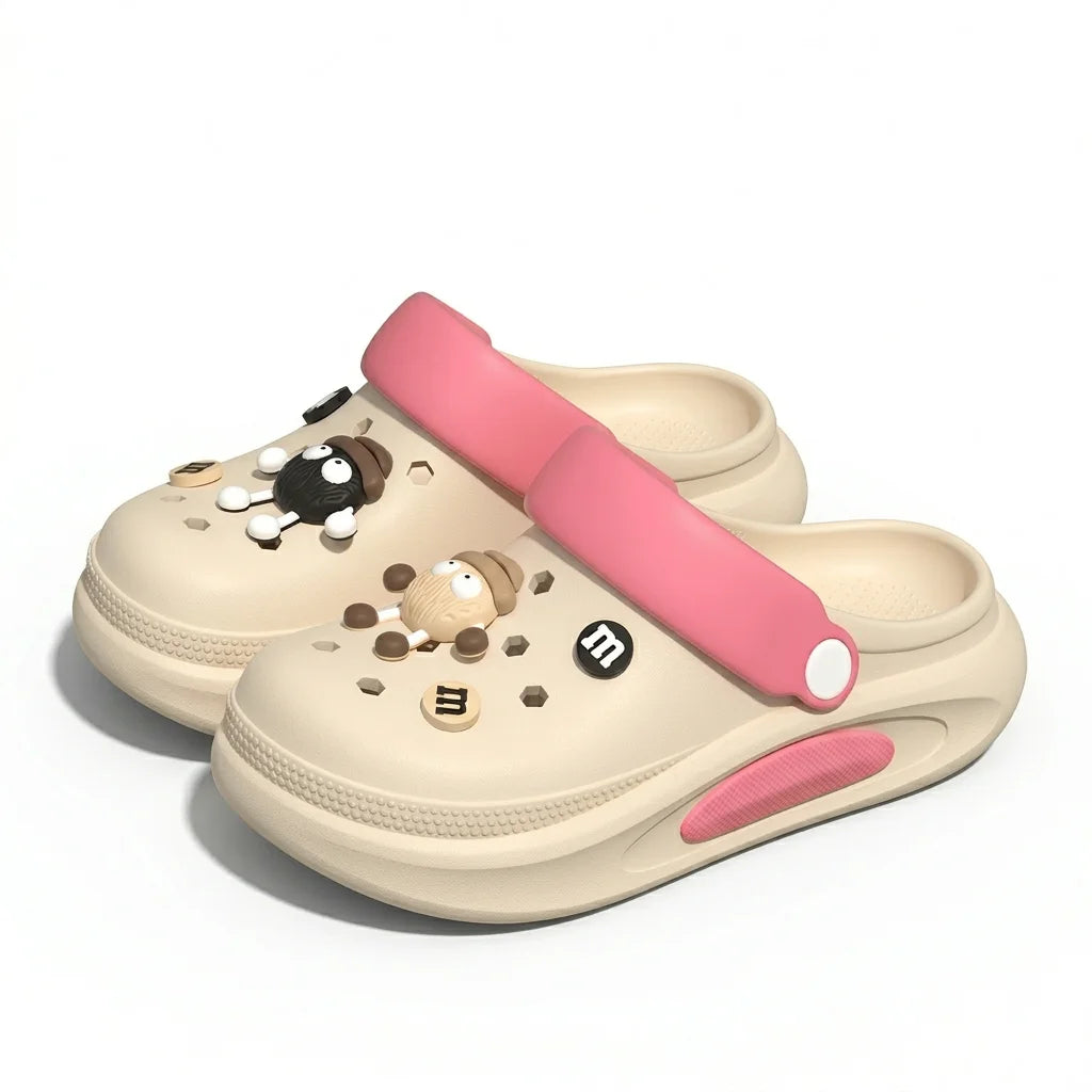 Women's 3D Charm Clogs – Cushioned EVA Garden Sandals