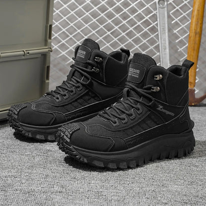 Men's High-Top Tactical Boots – Non-Slip Outdoor Sneakers