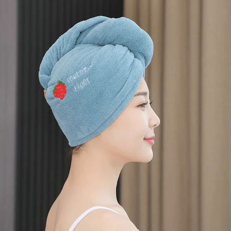 Microfiber Hair Towel Wrap – Quick Dry Turban for Women