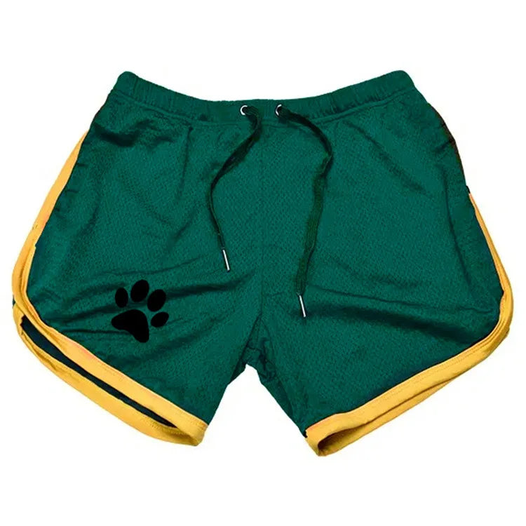 Men's Mesh Running Shorts Breathable Gym Fitness Short Pants