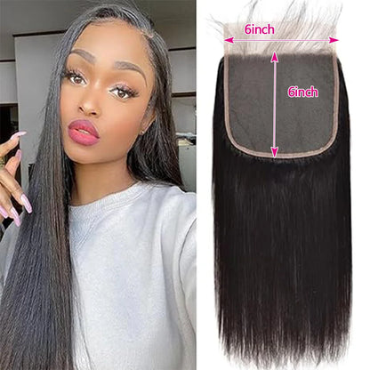 Frontal Only 13x6 Straight 13x4 Hd Lace Brazilian Human Hair Preplucked 4x4 5x5 6x6 Transparent 2x6