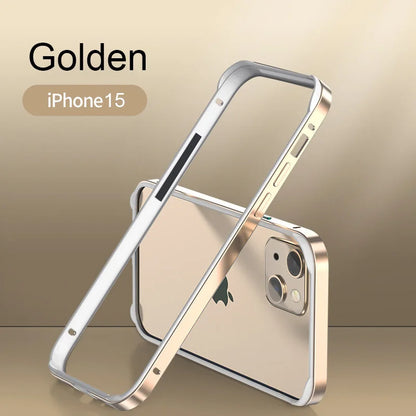 Hybrid Silicone Frame Aluminum Metal Phone Case Iphone 17 16 15 14 13 12 Pro Max Better Heat Bumper