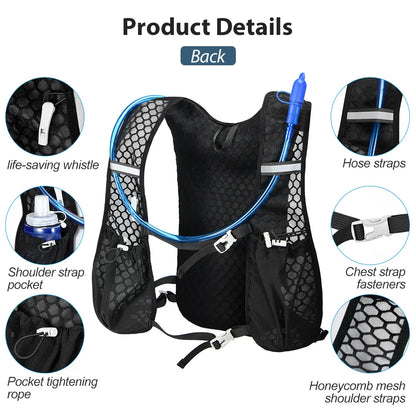 Newboler Trail Running Hydration Vest Backpack – Ultralight Breathable Marathon Pack