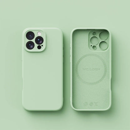 Original Magnetic Magsafe Phone Case Iphone 16 15 14 12 13 17 Pro Max Plus Liquid Silicone Wireless