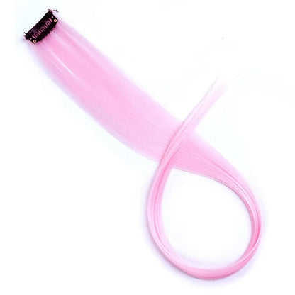 Clip-In Hair Extensions 22 Inch Straight Synthetic – Rainbow Colors