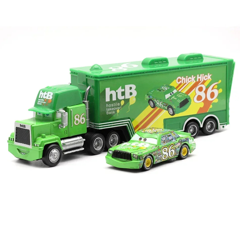 Pixar Cars Die-Cast Toy – Lightning McQueen, King & Ramirez