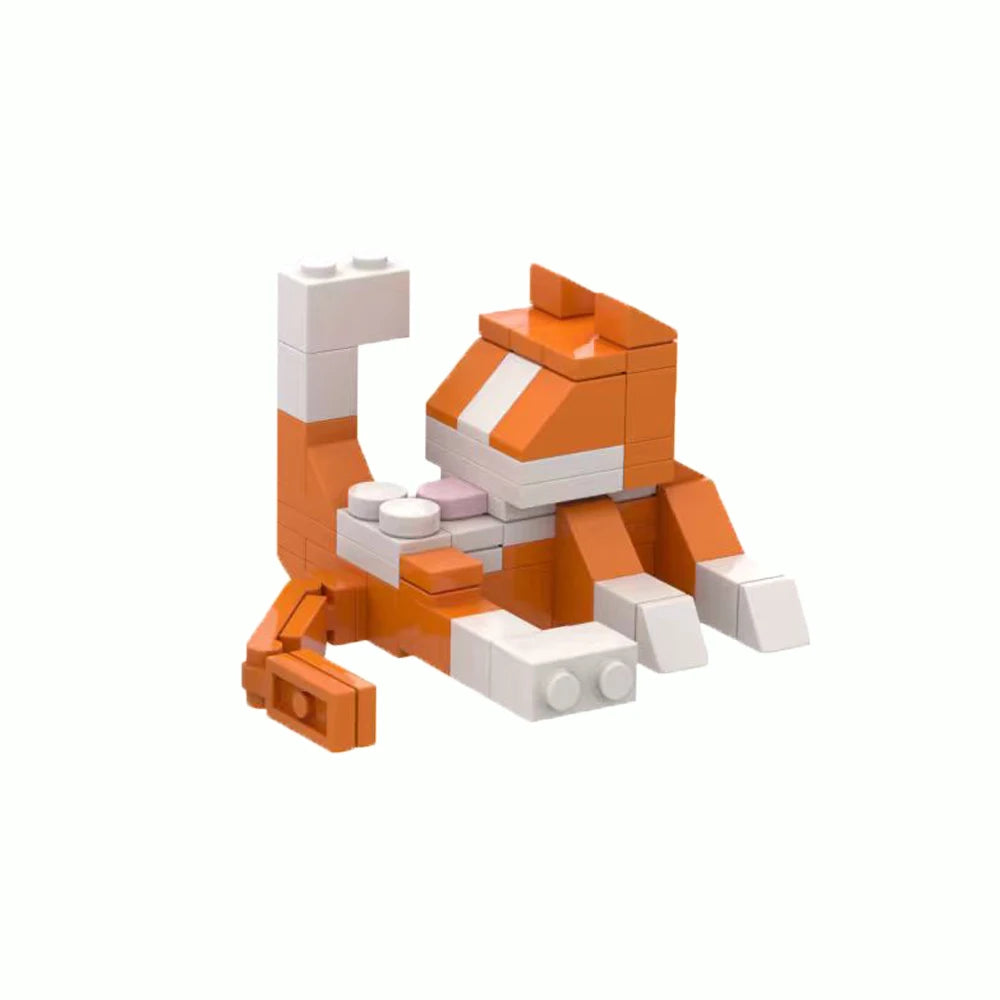 MOC City Cat Animal Series Building Blocks – Kids Educational Toy Set