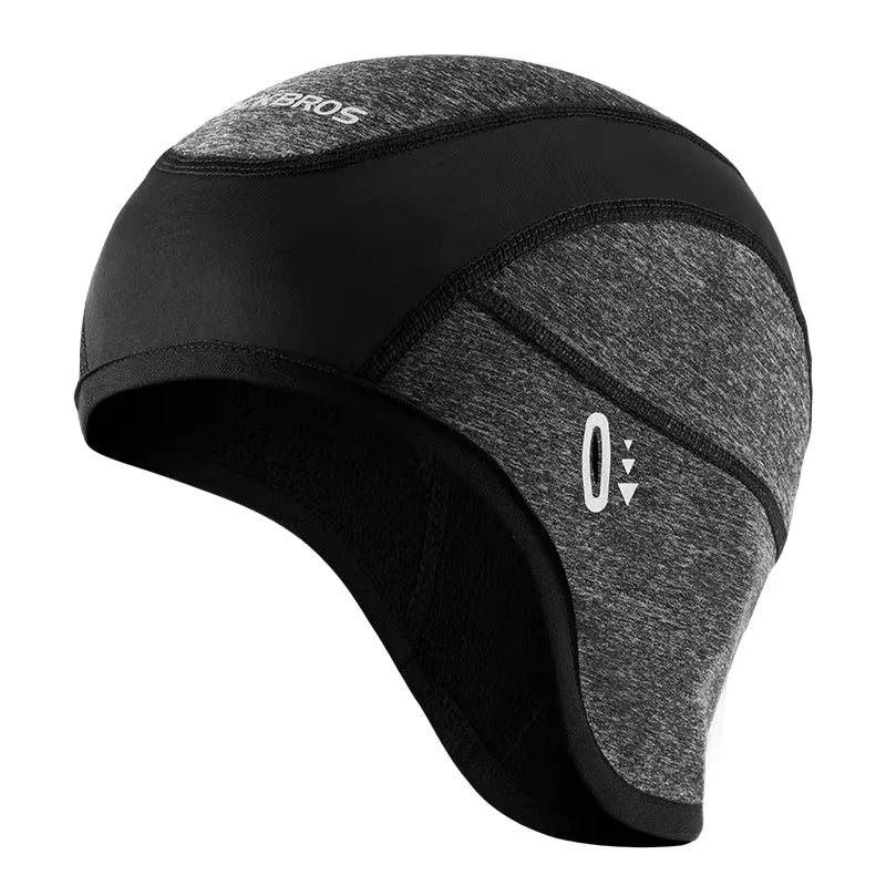 ROCKBROS Winter Cycling Cap Windproof Thermal Fleece Skull Cap with Ear Covers