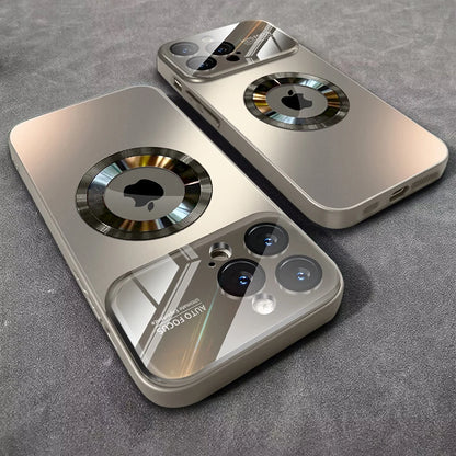 Luxury Glass Camera Magesafe Magnetic Wireless Charge Case Iphone 11 12 13 14 15 16 17 Pro Max Air
