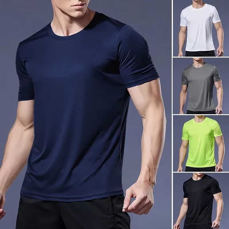 Men's Quick-Dry T-Shirt | Short Sleeve Gym Running Top