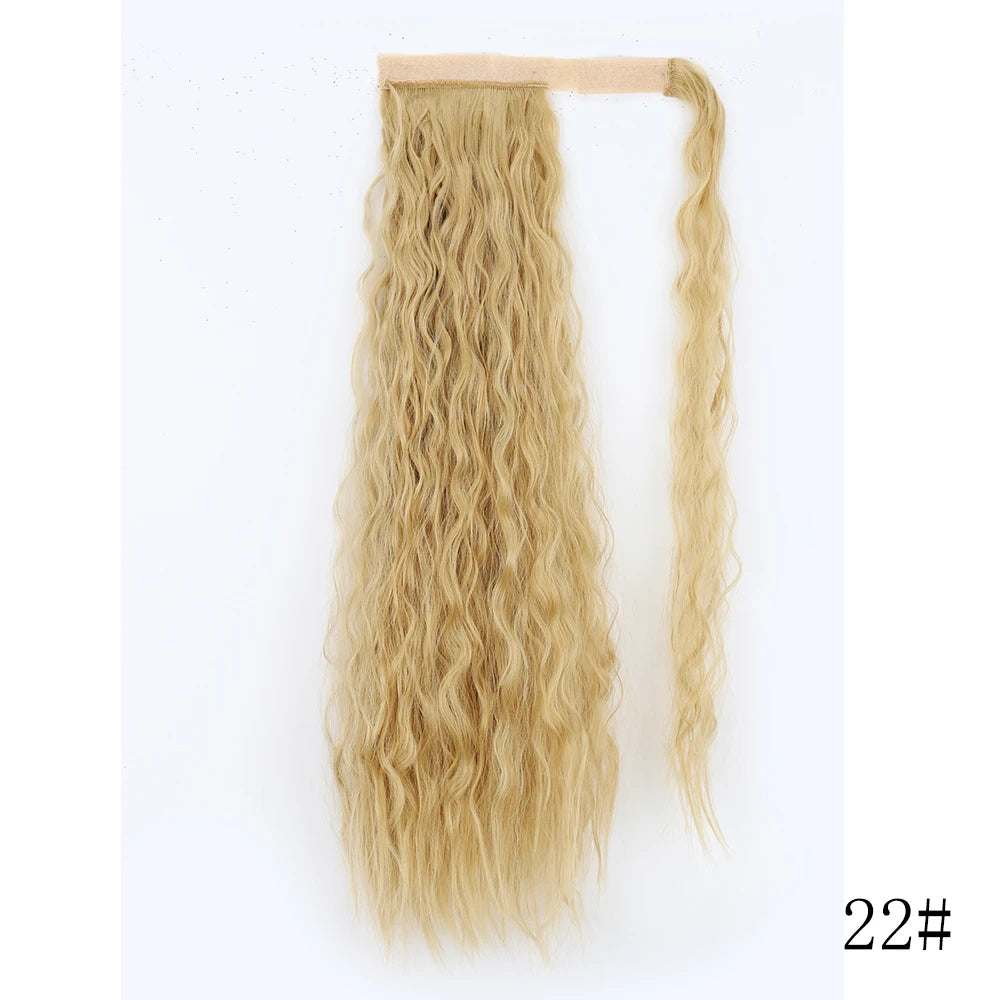 Wrap Around Ponytail Extension – Long Straight Synthetic Clip-In