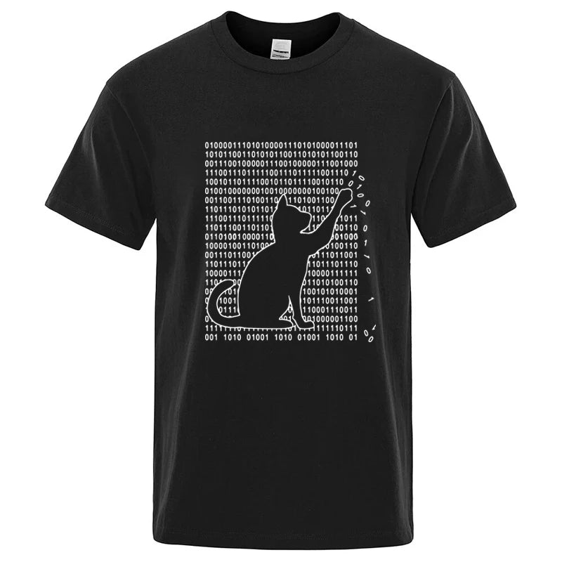 Cool Cat Graphic T Shirt Funny Cotton Blend Tee