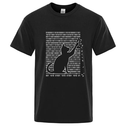 Cool Cat Graphic T Shirt Funny Cotton Blend Tee