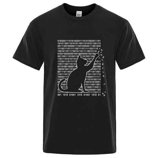 Cool Cat Graphic T Shirt Funny Cotton Blend Tee