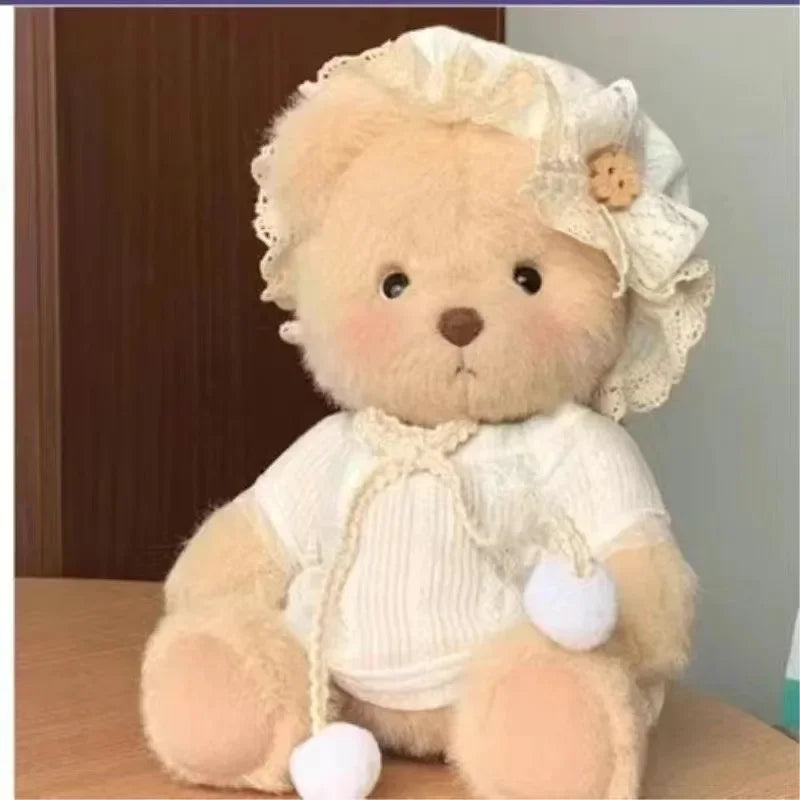 Teddy Bear Plush Toy with Changeable Outfits – Cute Stuffed Animal Doll