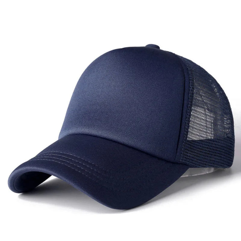Mesh Trucker Baseball Cap – Adjustable Snapback Hat for Men & Women